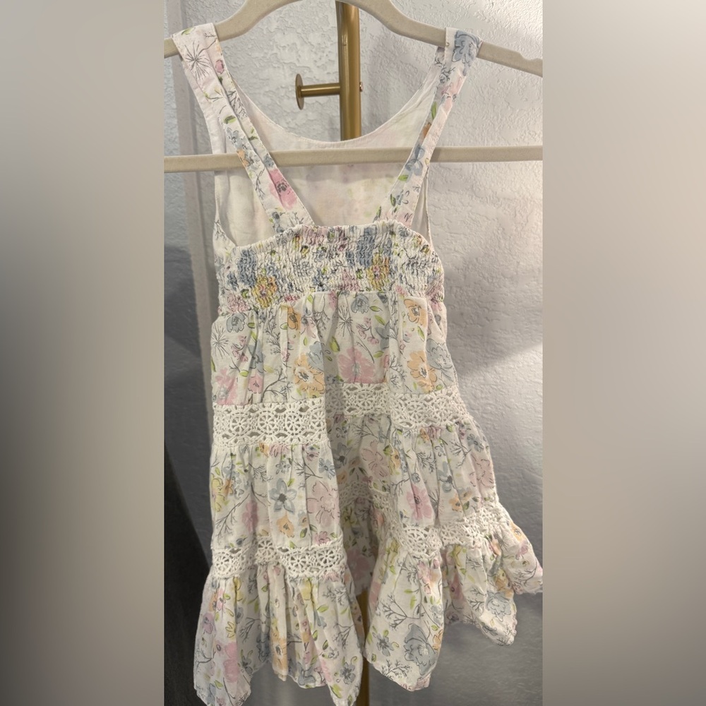 Tommy Bahama Girls Floral Tiered Dress Size 2T Crochet Lace Summer Sundress - Picture 7 of 8